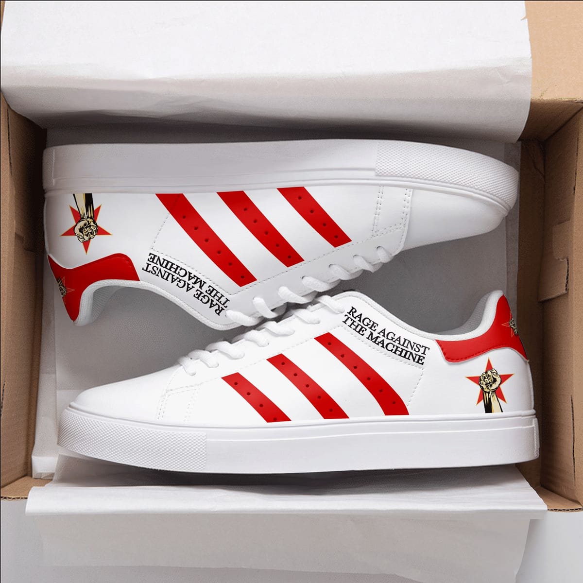 Rage Against The Machine Stan Smith Shoes 1 Rage Against The Machine Stan Smith Shoes