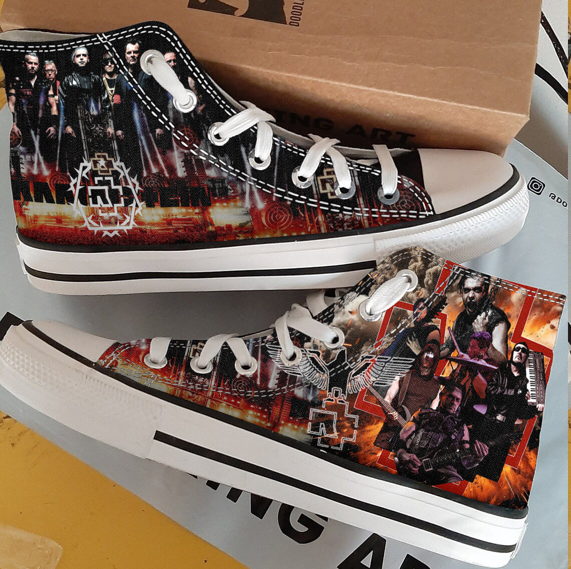 Rammstein High Top Shoes 1 Rammstein High Top Shoes