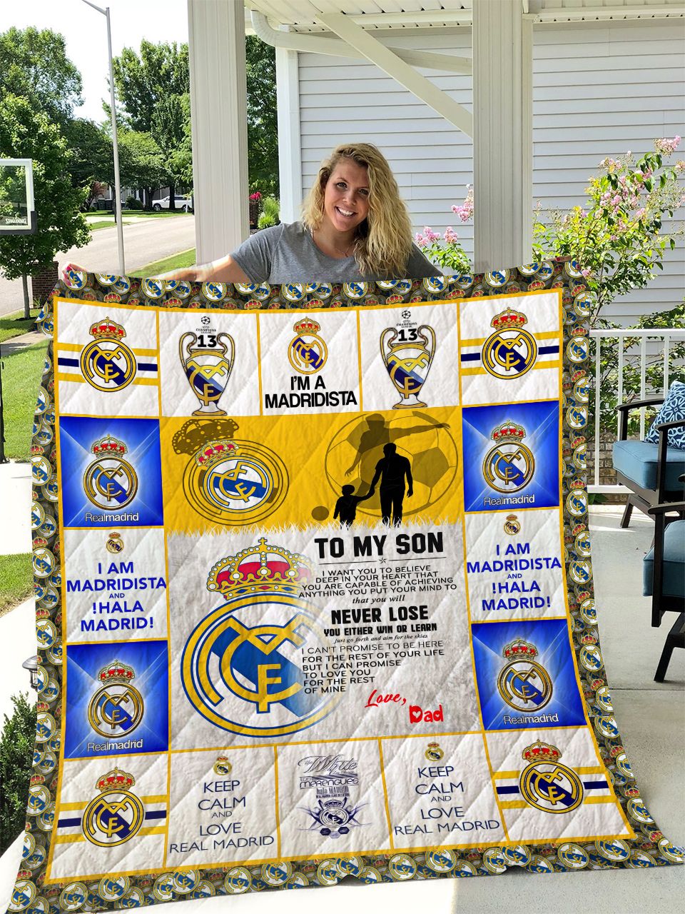 Real Madrid Lover 1 Blanket 1 Real Madrid Lover 1 Blanket