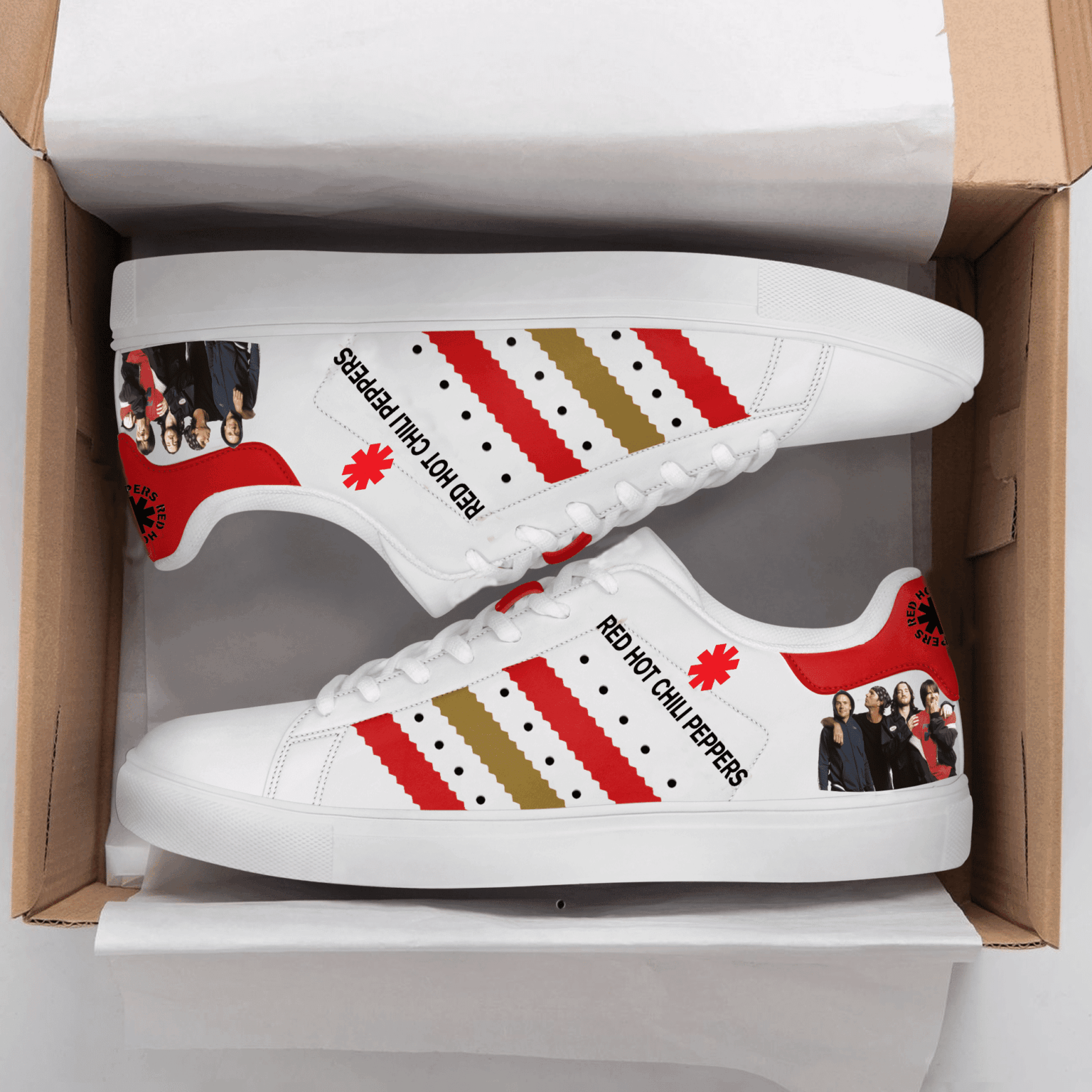 Red Hot Chili Peppers G01 Stan Smith Shoes 1 Red Hot Chili Peppers G01 Stan Smith Shoes