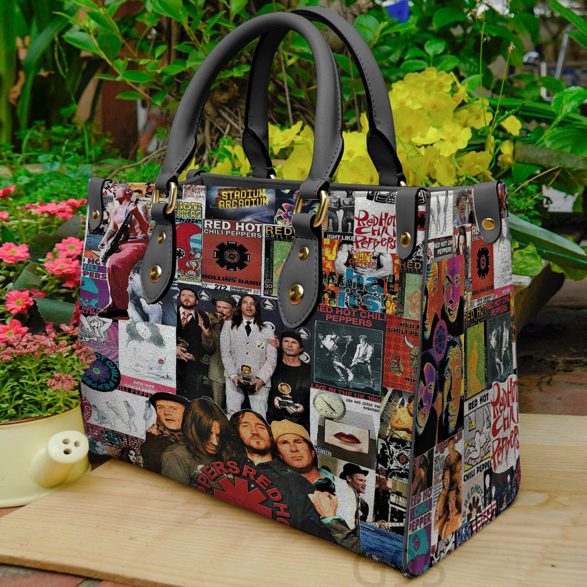 Red Hot Chili Peppers Leather Handbag 1 Red Hot Chili Peppers Leather Handbag