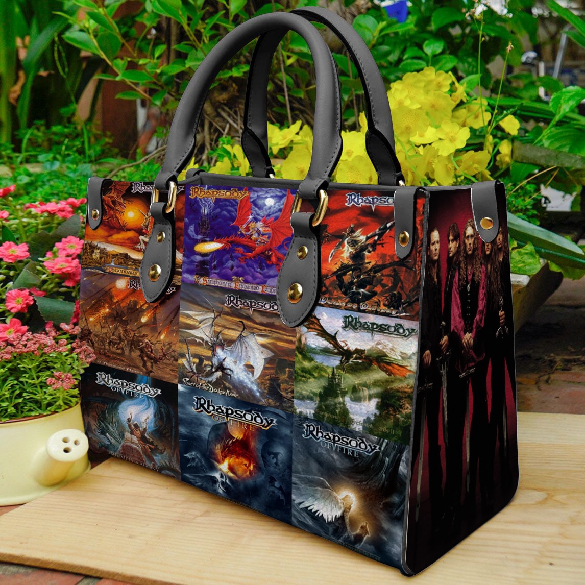 Rhapsody Of Fire Leather Handbag 1 Rhapsody Of Fire Leather Handbag