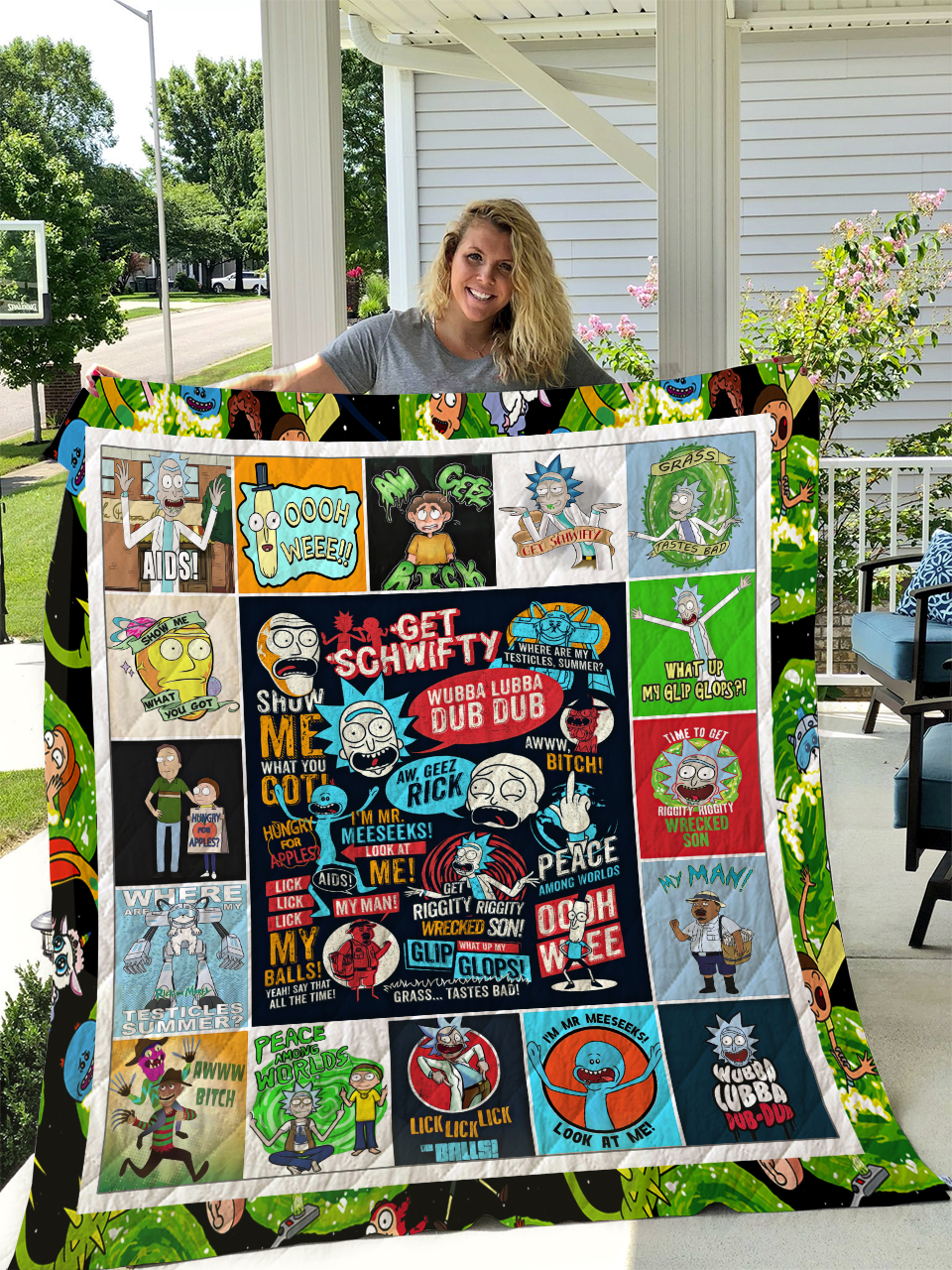 Rick And Morty A1 Blanket 1 Rick And Morty A1 Blanket