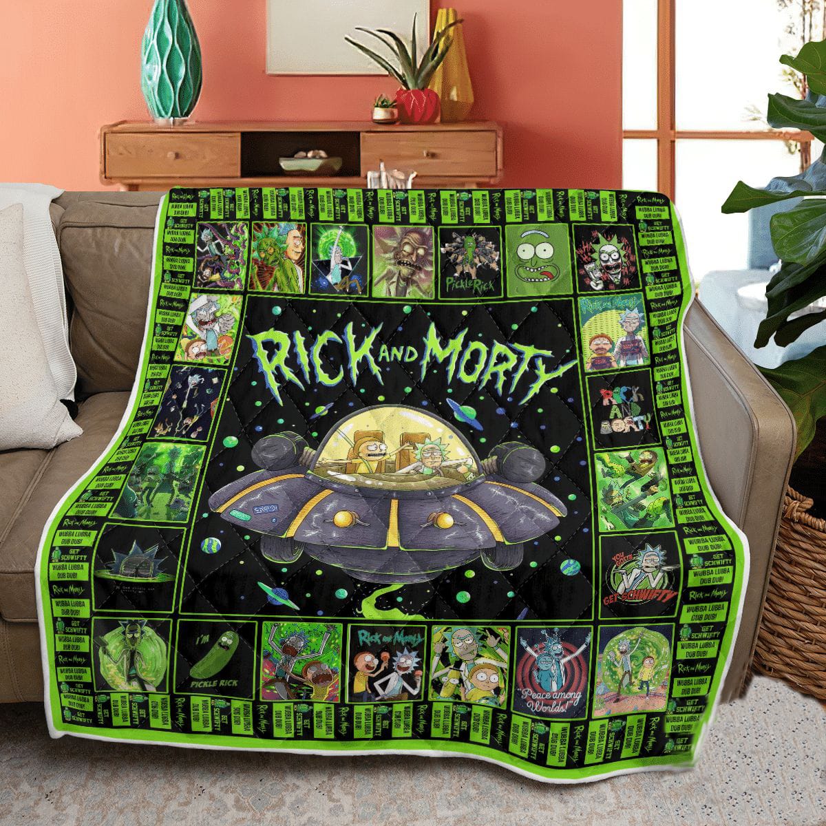 Rick And Morty Blanket 1 Rick And Morty Blanket