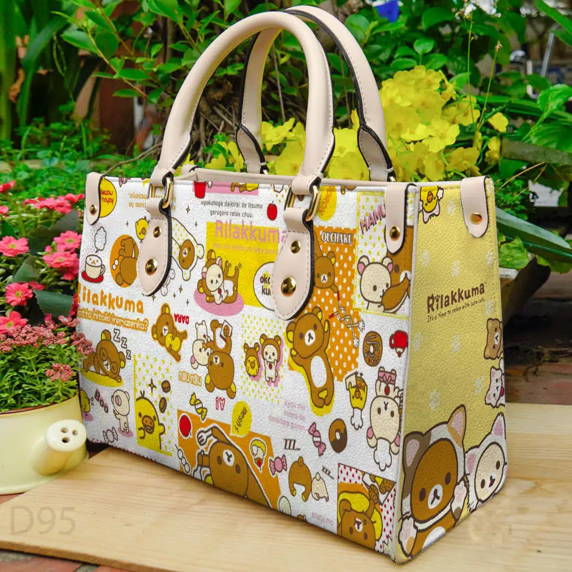 Rilakkuma Leather Handbag 1 Rilakkuma Leather Handbag