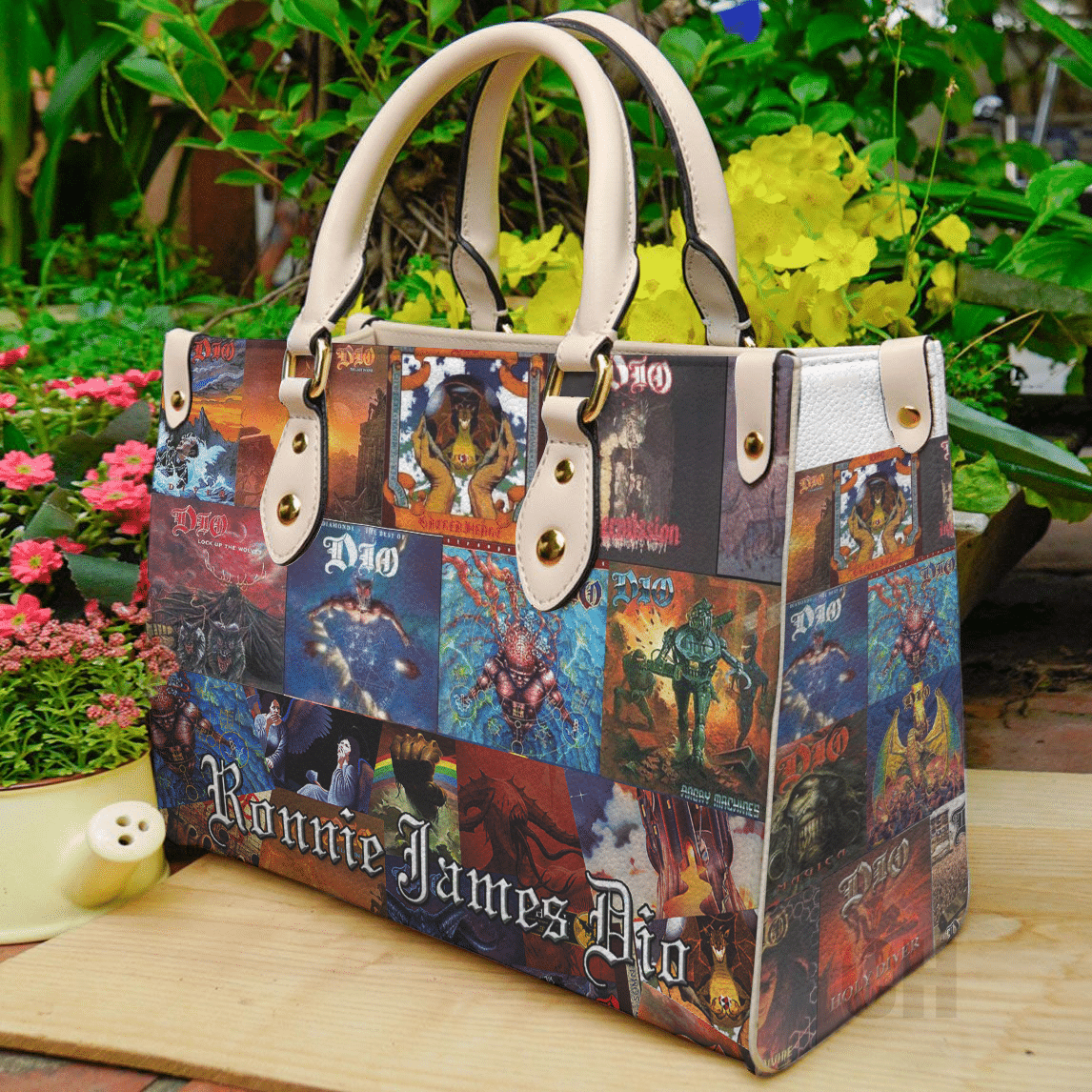 Ronnie James Dio Leather Handbag 1 Ronnie James Dio Leather Handbag