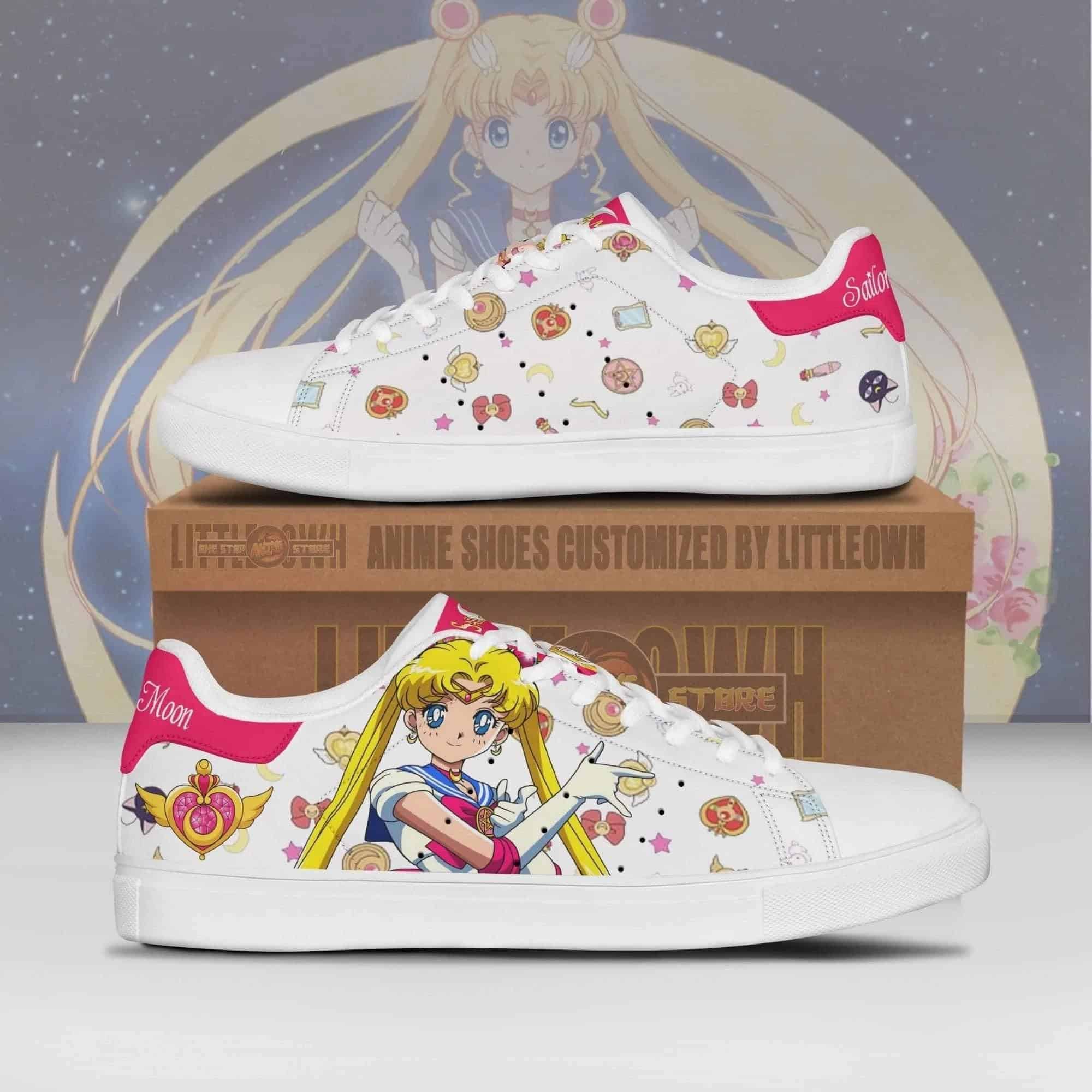 Sailor Moon Stan Smith Shoes 1 Sailor Moon Stan Smith Shoes