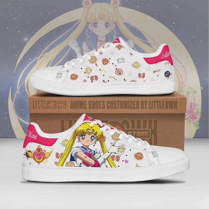 Sailor Moon Stan Smith Shoes 1 Sailor Moon Stan Smith Shoes