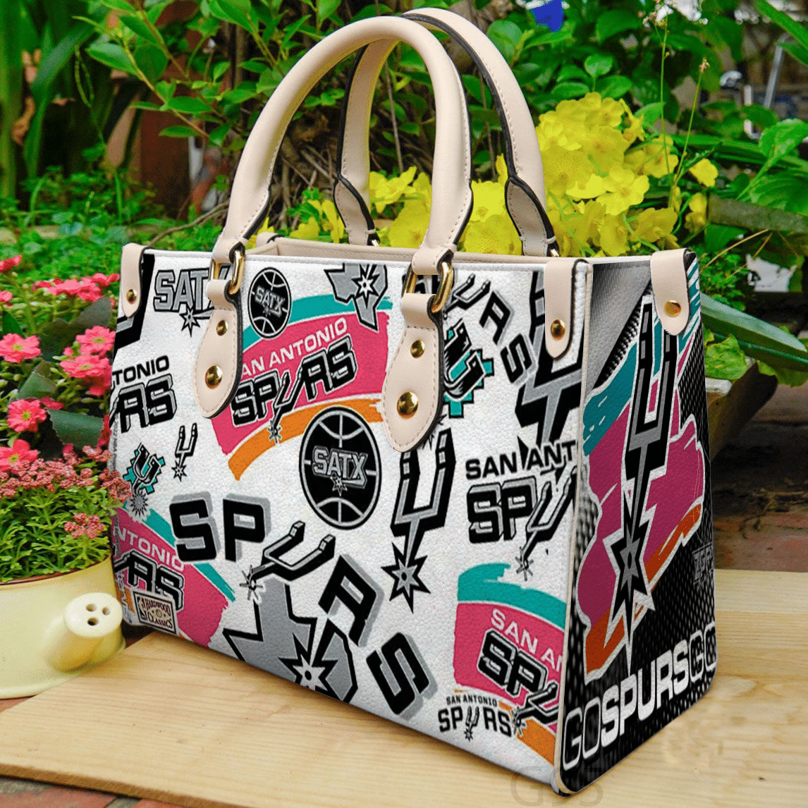 San Antonio Spurs A1 Leather Handbag 1 San Antonio Spurs A1 Leather Handbag