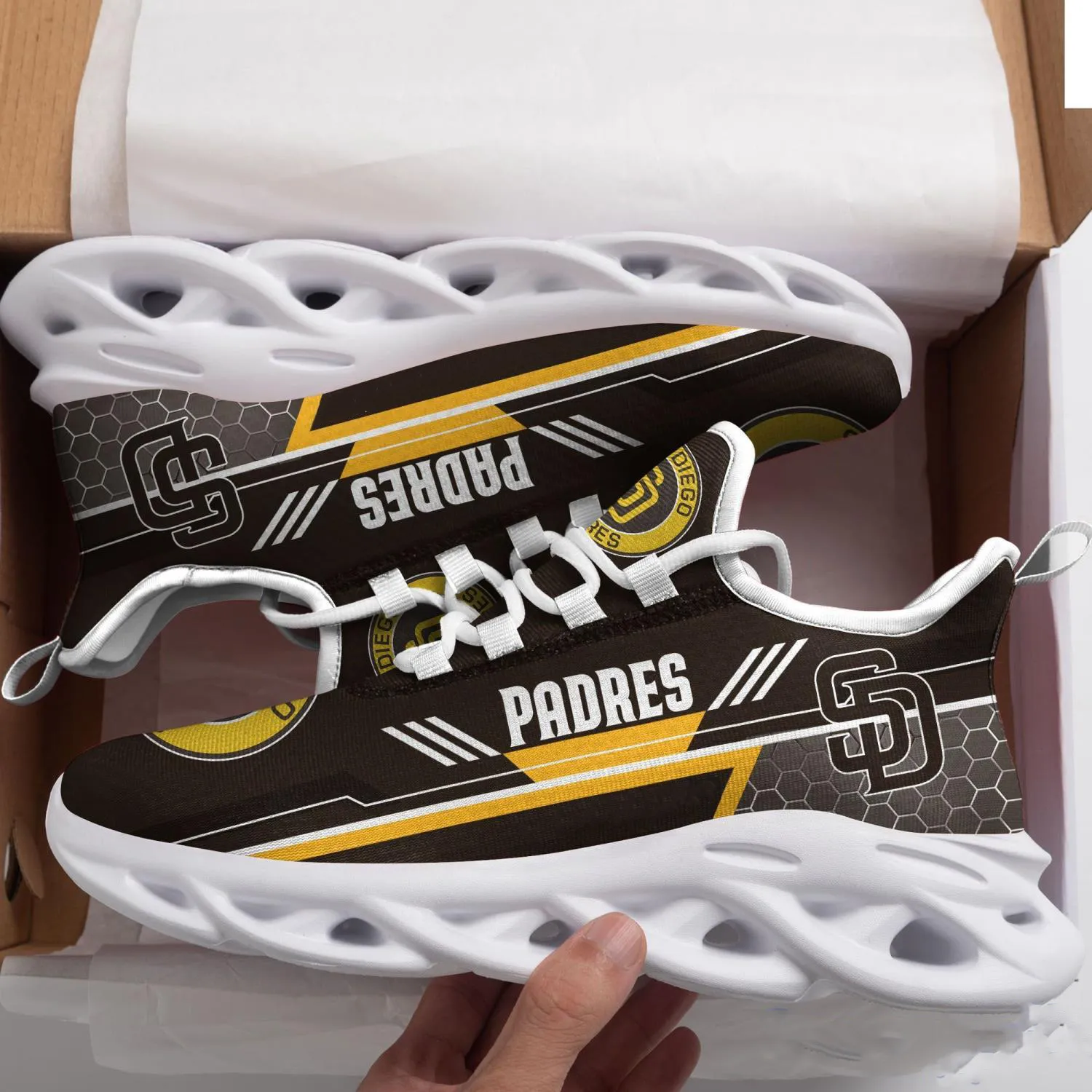 San Diego Padres Max Soul Shoes 1 San Diego Padres Max Soul Shoes