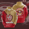 San Francisco 49ERS 1 Hoodie Zip Hoodie 3D