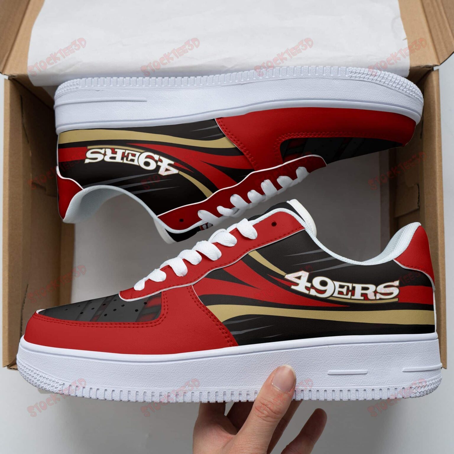 San Francisco 49ERS 1A Air Force Shoes 1 San Francisco 49ERS 1A Air Force Shoes