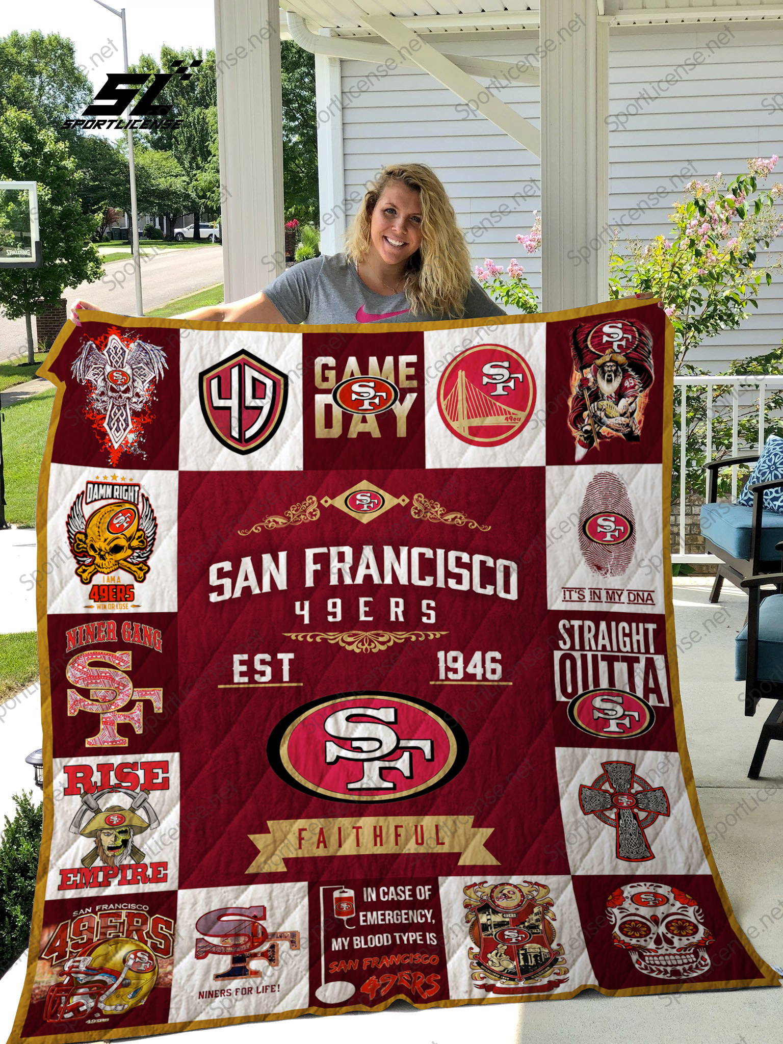 San Francisco 49ERS 2 Blanket 1 San Francisco 49ERS 2 Blanket