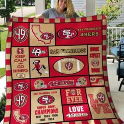 San Francisco 49ERS 2 Blanket