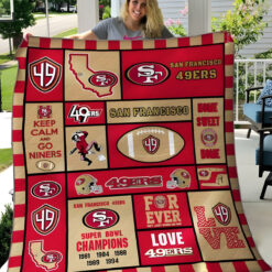 San Francisco 49ERS 2 Blanket