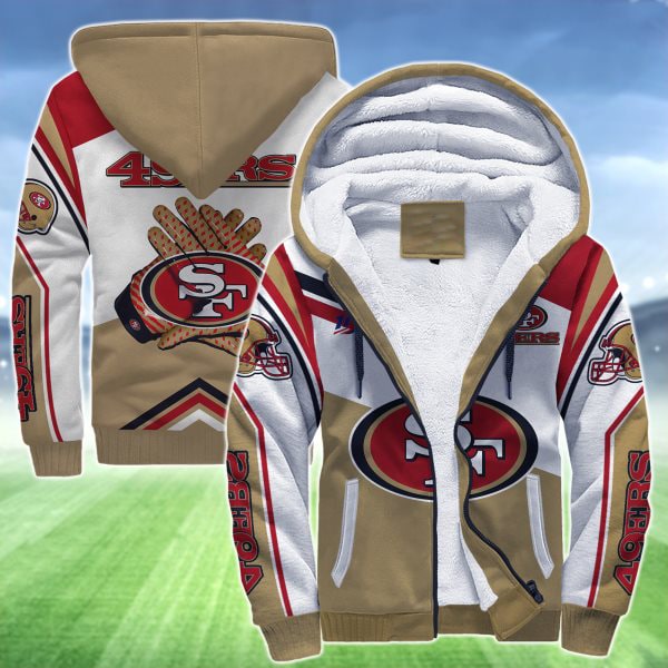 San Francisco 49ERS A001 Fleece Jacket 1 San Francisco 49ERS A001 Fleece Jacket