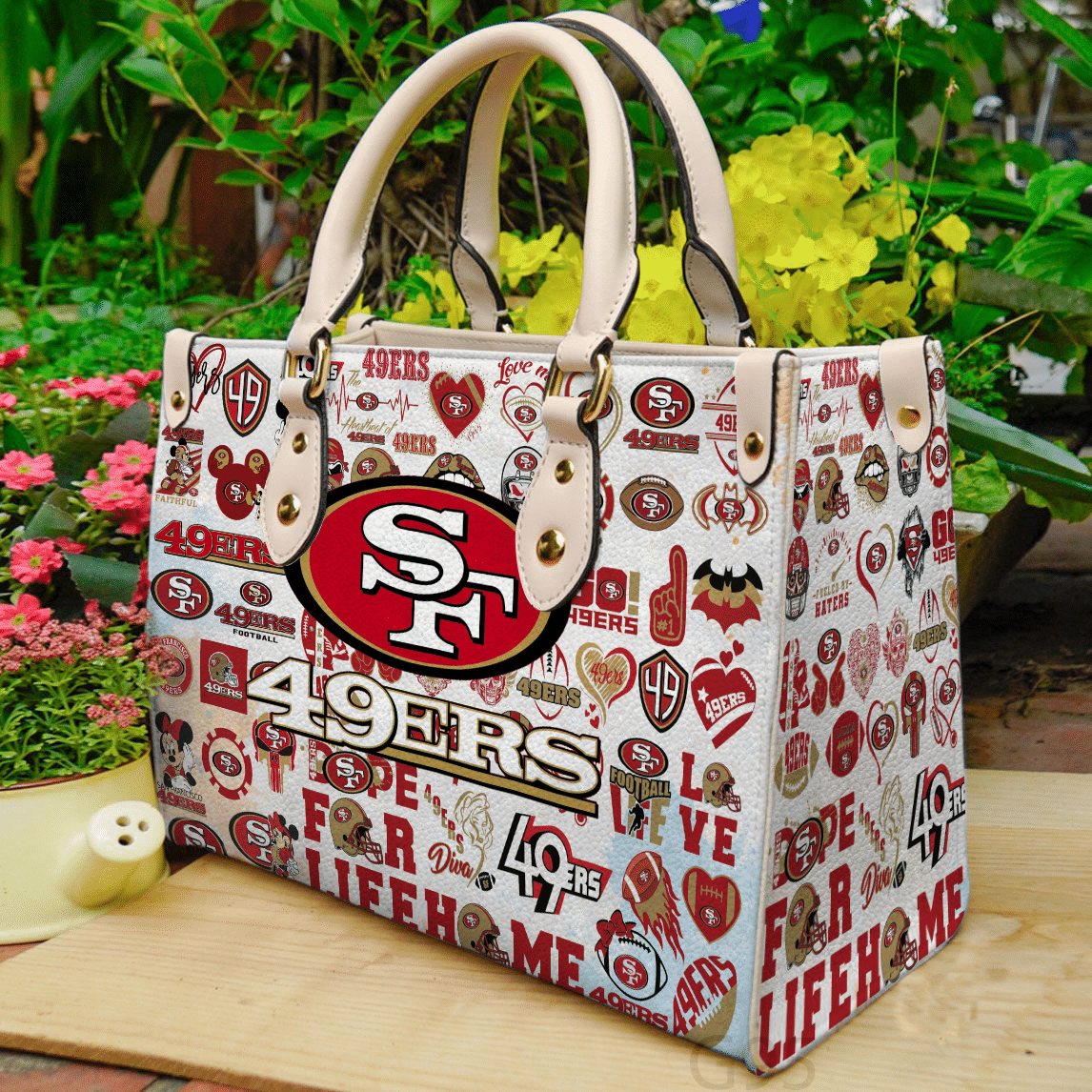 San Francisco 49ERS I0 Leather Handbag 1 San Francisco 49ERS I0 Leather Handbag
