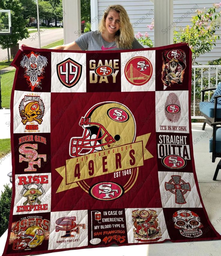 San Francisco 49ERS I10 Blanket 1 San Francisco 49ERS I10 Blanket