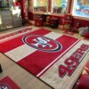 San Francisco 49ERS Living Room And Bed Room Area Rug