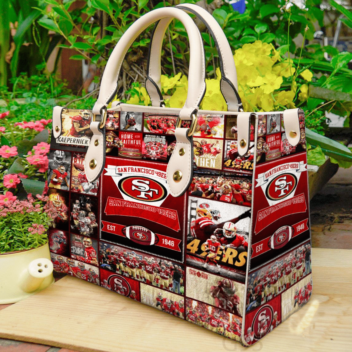 San Francisco 49ERS Love 1I Leather Handbag 1 San Francisco 49ERS Love 1I Leather Handbag