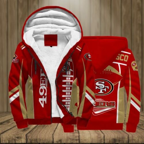 San Francisco 49ERS Lover Fleece Jacket 1 San Francisco 49ERS Lover Fleece Jacket