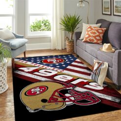 San Francisco 49ERS NFL Team For Living Room Area Rug