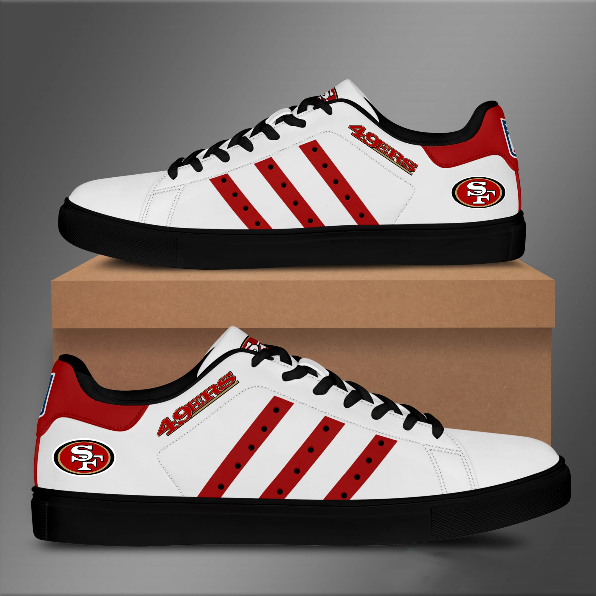 San Francisco 49ERS Stan Smith Shoes 1 San Francisco 49ERS Stan Smith Shoes