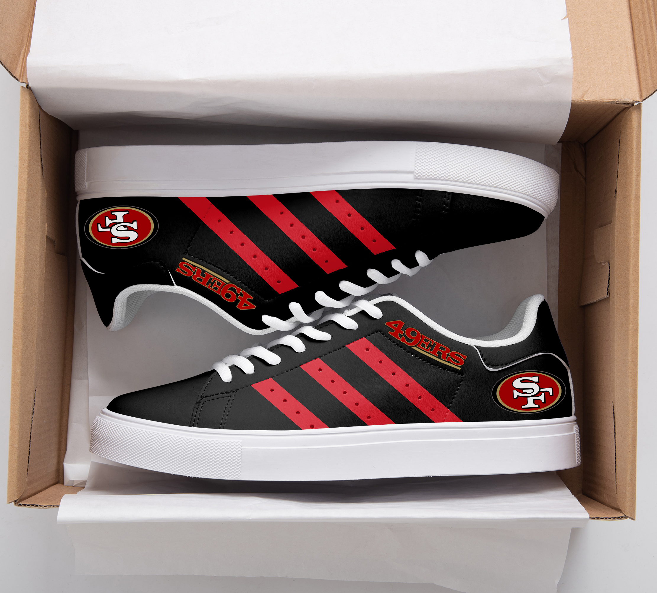 San Francisco 49ERS Stan Smith Shoes 1 San Francisco 49ERS Stan Smith Shoes
