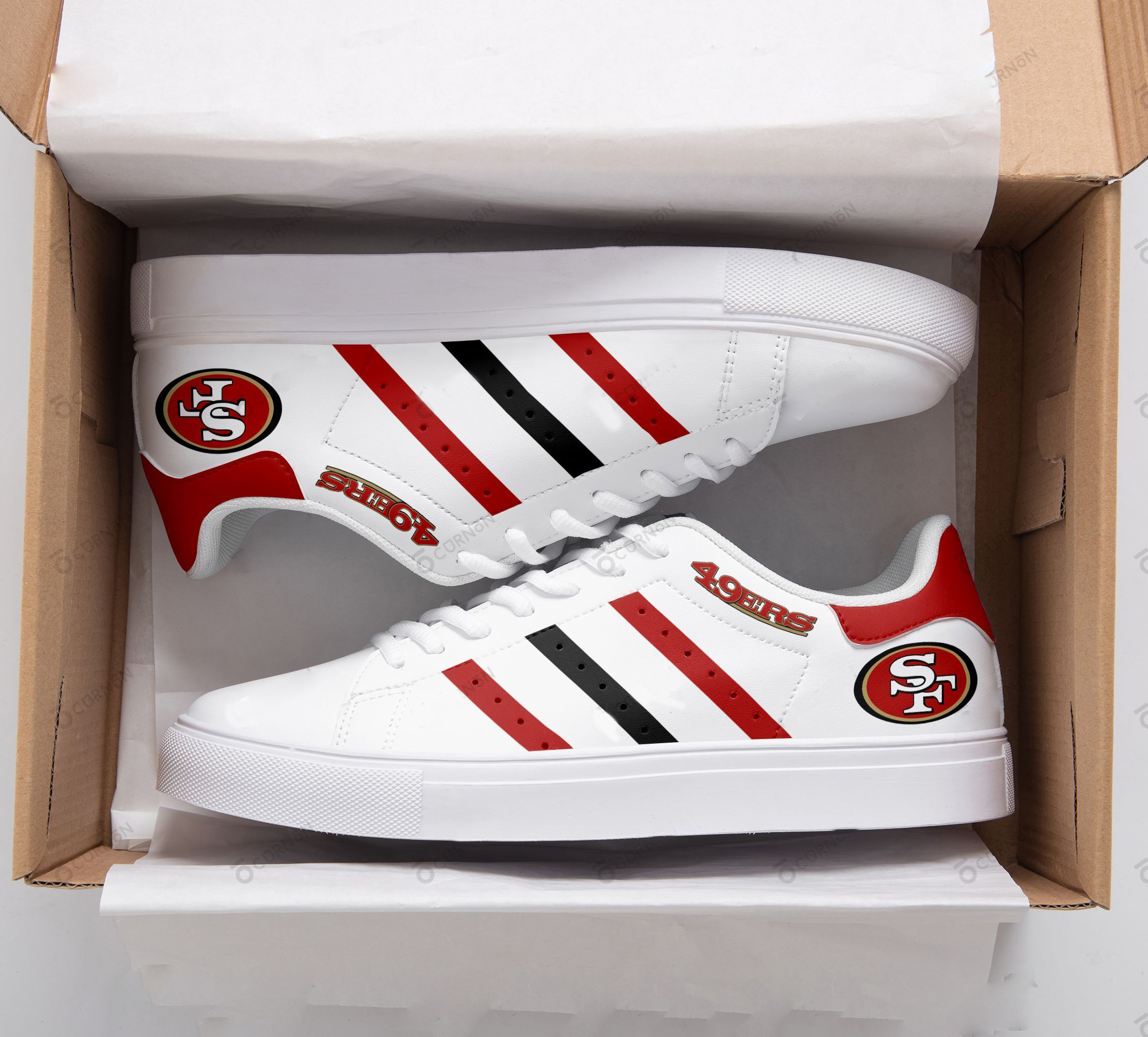 San Francisco 49ERS Stan Smith Shoes 1 San Francisco 49ERS Stan Smith Shoes