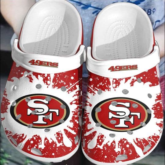 San Francisco 49ERS White Soft Clogs 1 San Francisco 49ERS White Soft Clogs