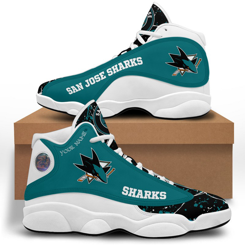 San Jose Sharks Jordan 13 Shoes 1 San Jose Sharks Jordan 13 Shoes