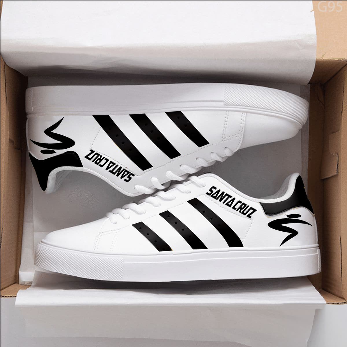 Santa Cruz Black Stan Smith Shoes 1 Santa Cruz Black Stan Smith Shoes