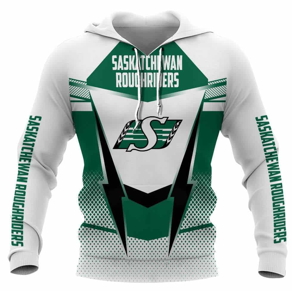 Saskatchewan Roughriders Hoodie Zip Hoodie 3D 1 Saskatchewan Roughriders Hoodie Zip Hoodie 3D