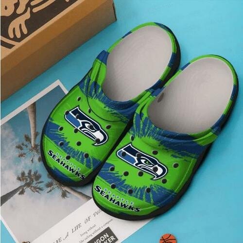 Seattle Seahawks 1G Soft Clogs 1 Seattle Seahawks 1G Soft Clogs