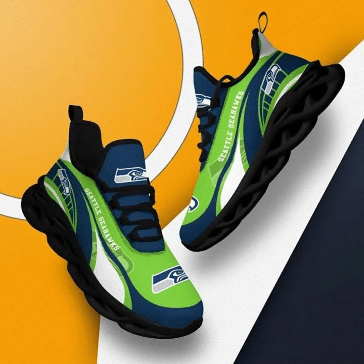 Seattle Seahawks Black Max Soul Shoes 1 Seattle Seahawks Black Max Soul Shoes