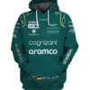 Sebastian Vettel Aston Martin Hoodie Zip Hoodie 3D