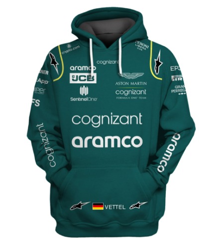 Sebastian Vettel Hoodie Zip Hoodie 3D 1 Sebastian Vettel Hoodie Zip Hoodie 3D