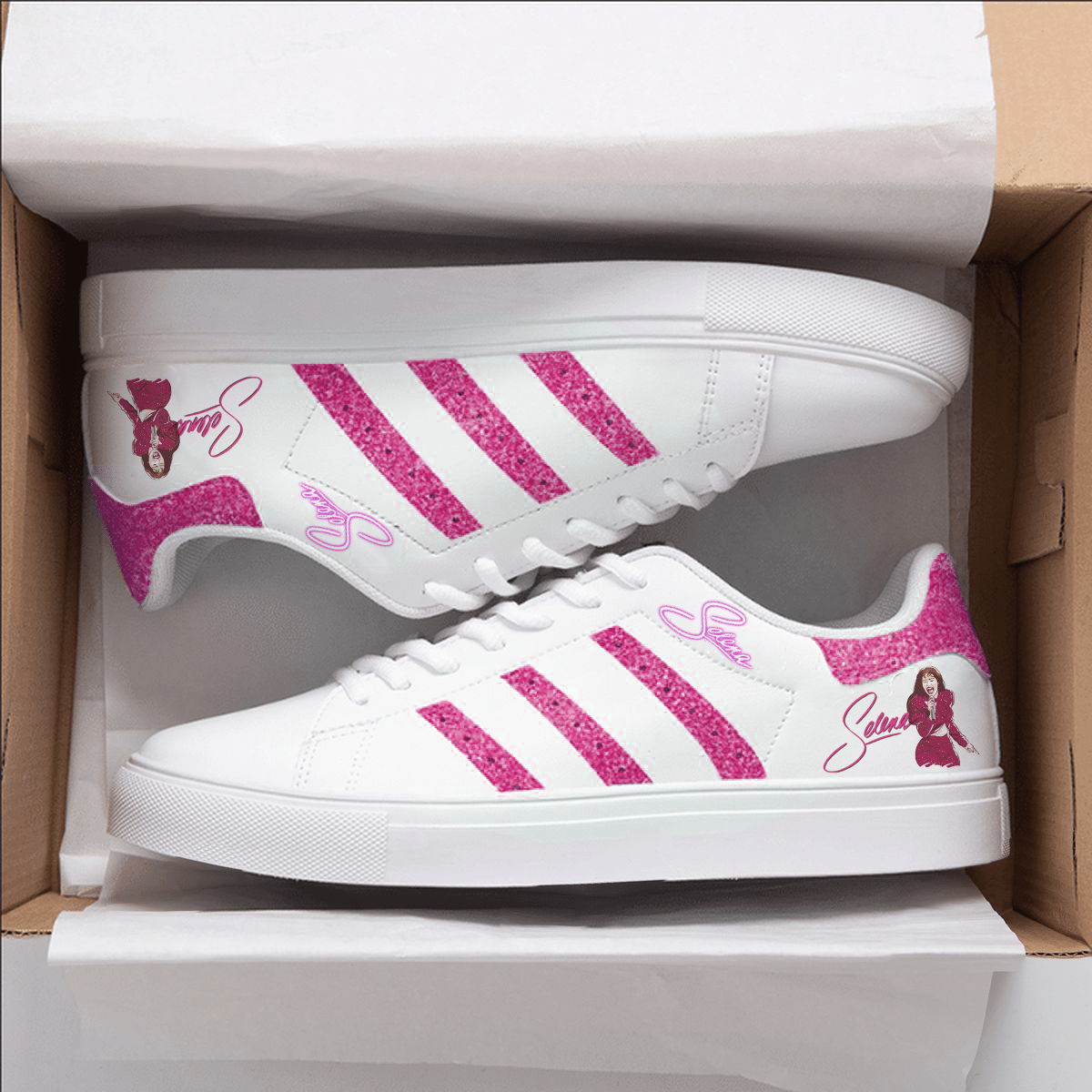 Selena Quintanilla Stan Smith Shoes 1 Selena Quintanilla Stan Smith Shoes