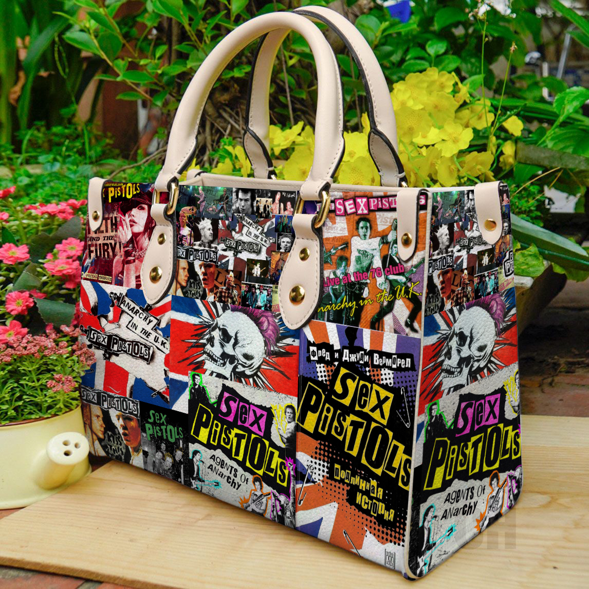 Sex Pistols Leather Handbag 1 Sex Pistols Leather Handbag