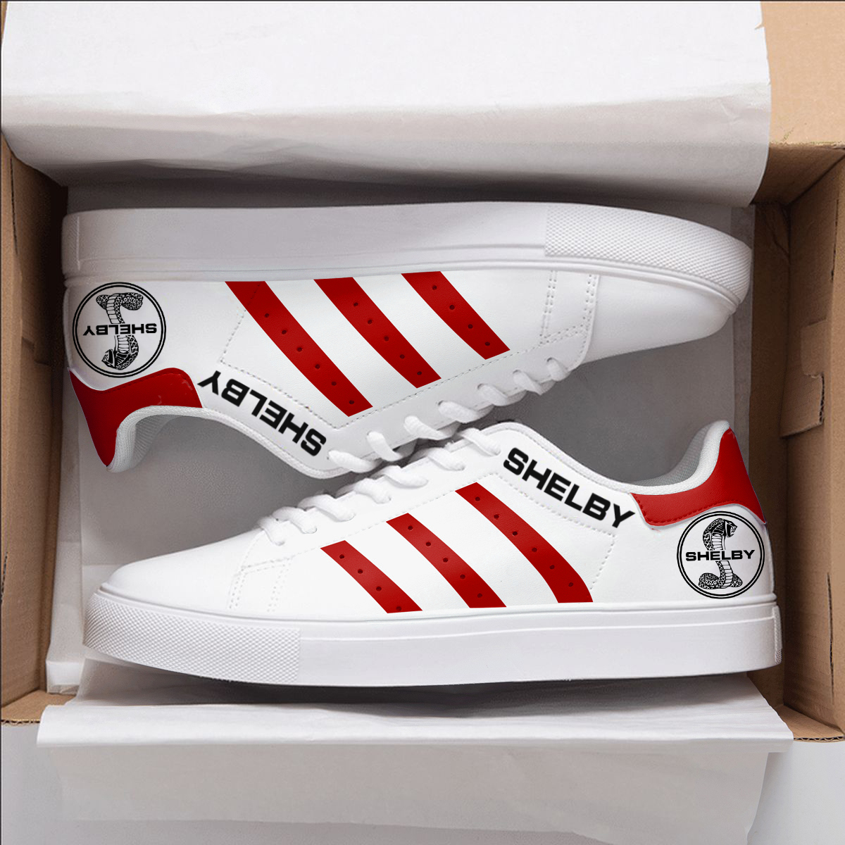 Shelby Red All Stan Smith Shoes 1 Shelby Red All Stan Smith Shoes