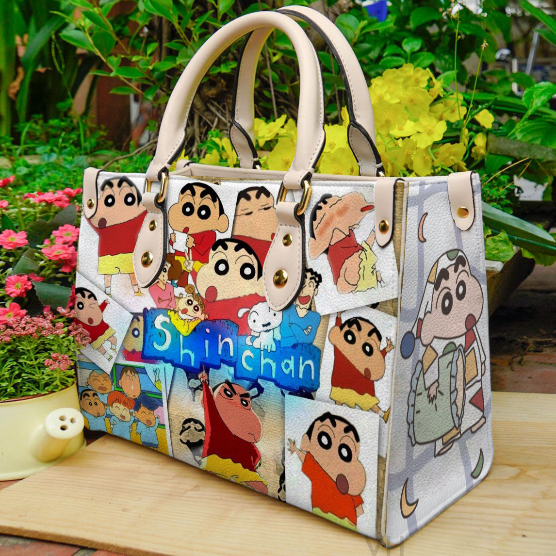 Shinchan Leather Handbag 1 Shinchan Leather Handbag