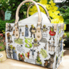 Shrek White Leather Handbag