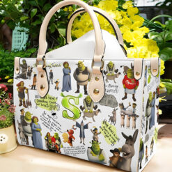 Shrek White Leather Handbag