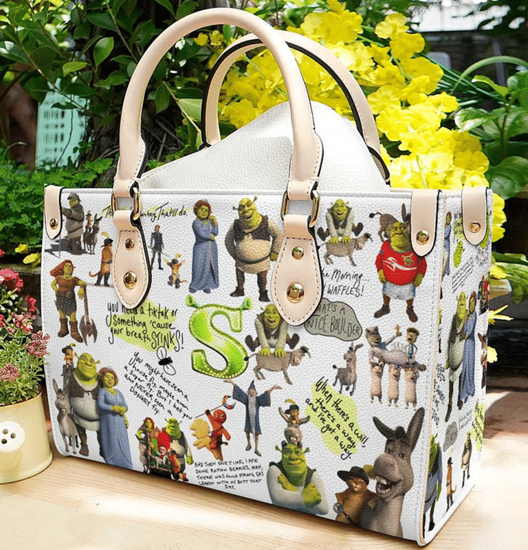 Shrek White Leather Handbag 1 Shrek White Leather Handbag