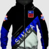 Simca Blue Hoodie Zip Hoodie 3D
