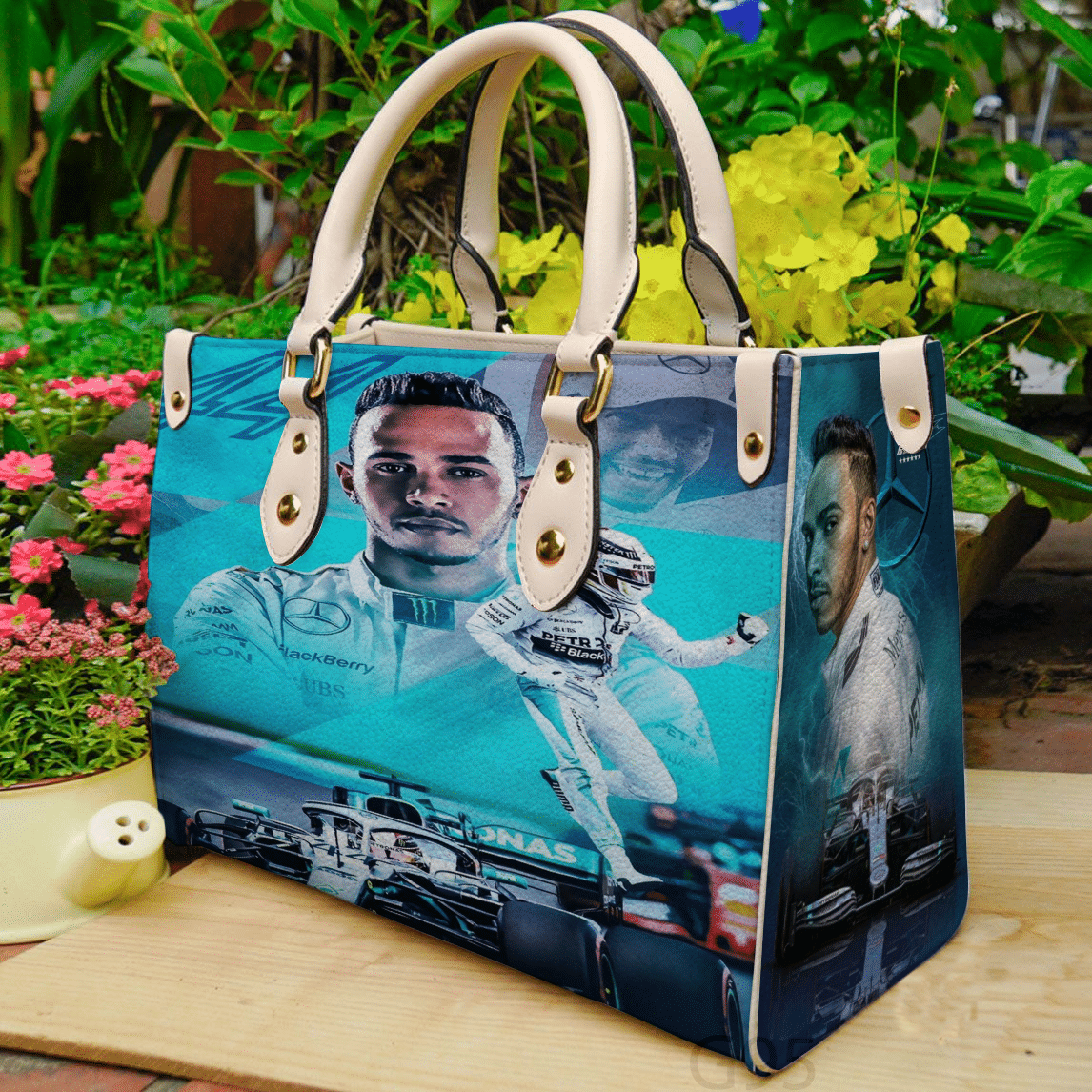 Sir Lewis Hamilton Leather Handbag 1 Sir Lewis Hamilton Leather Handbag