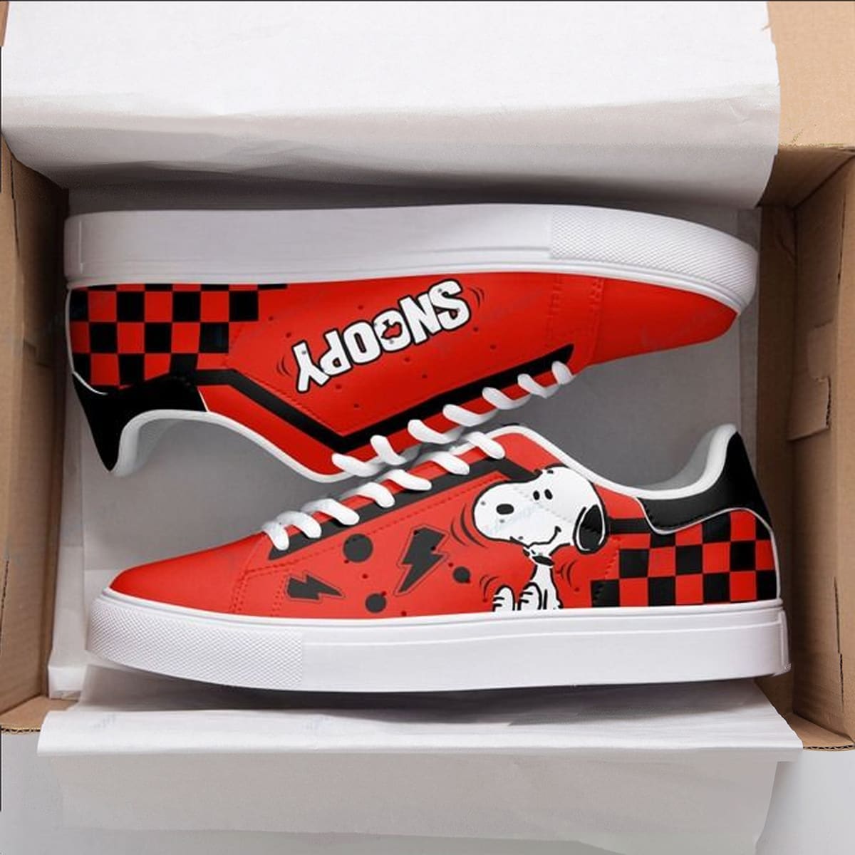 Snoopy Red Stan Smith Shoes 1 Snoopy Red Stan Smith Shoes