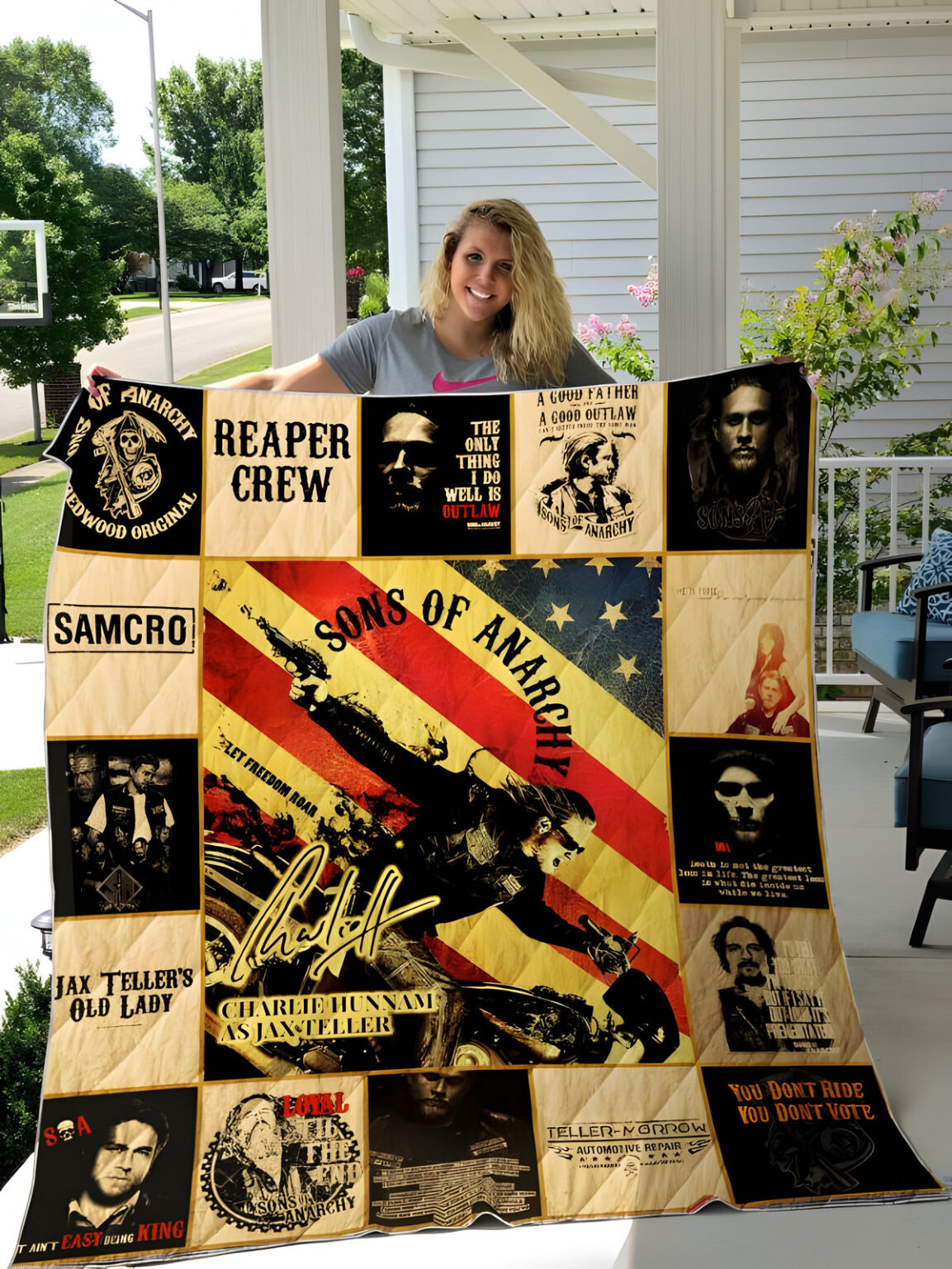 Sons Of Anarchy 3 Blanket 1 Sons Of Anarchy 3 Blanket