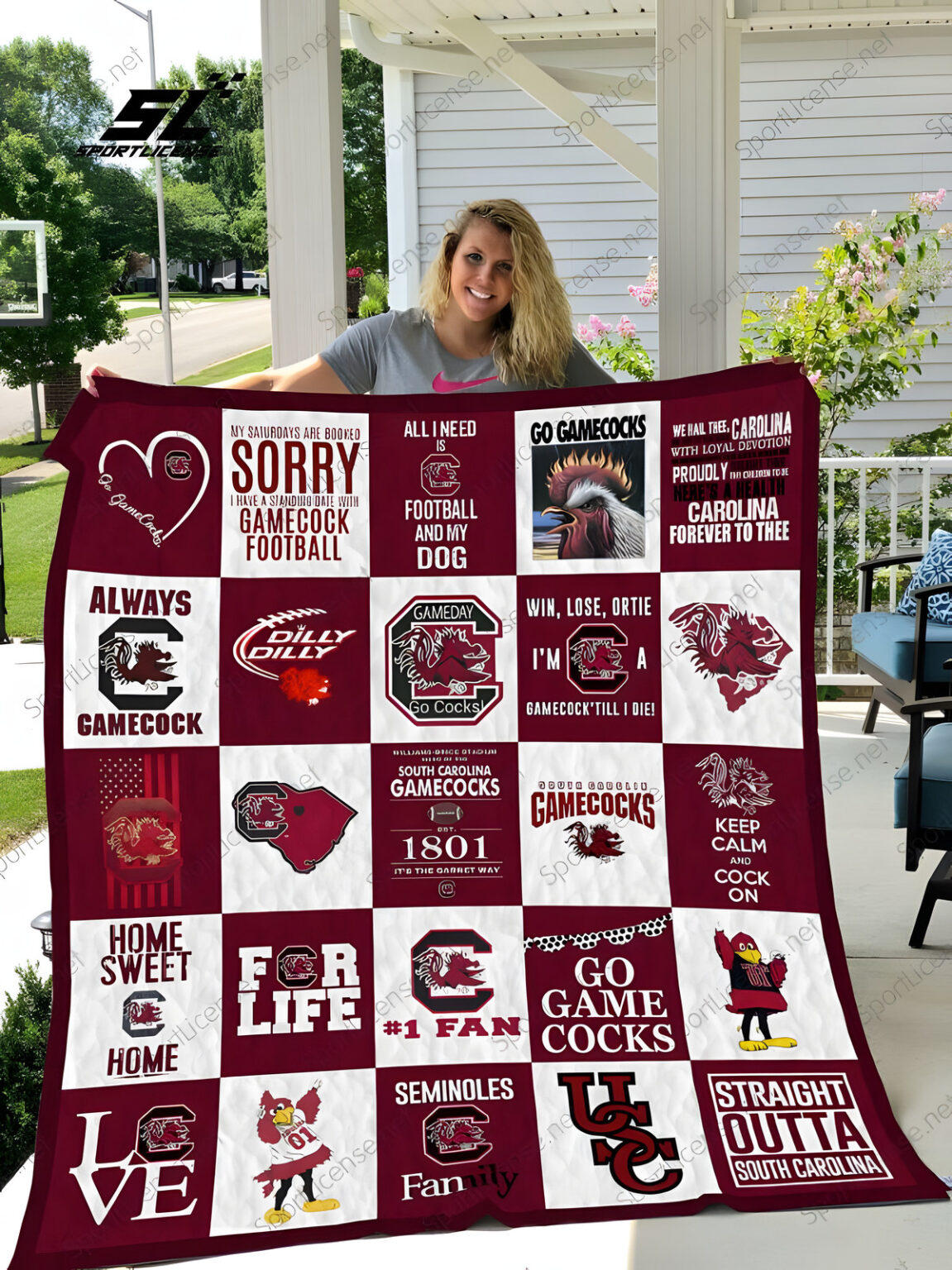 South Carolina Gamecocks 3 Blanket 1 South Carolina Gamecocks 3 Blanket