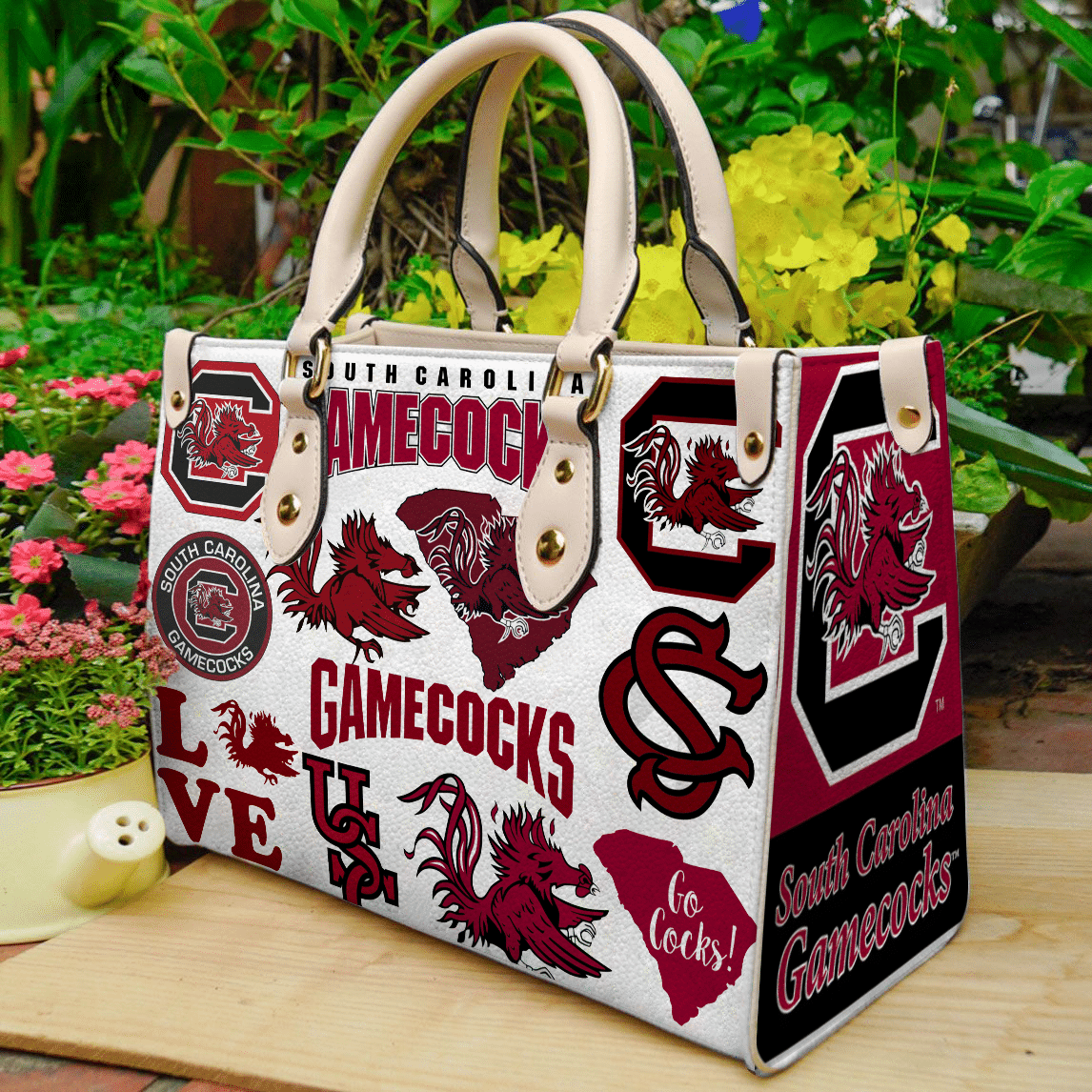 South Carolina Gamecocks Leather Handbag 1 South Carolina Gamecocks Leather Handbag